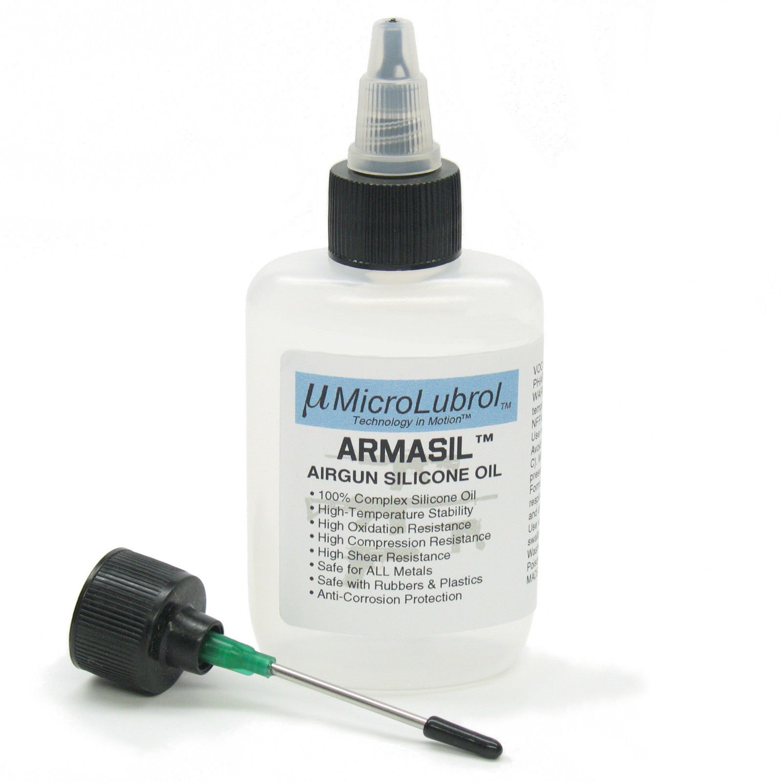 ARMA SIL Ultra High-Performance 100% Pure Silicone Oil for Airsoft Guns - 2oz Bottle - Lubricant & Maintenance Solution for Airgun Parts, Seals & Moving Components - Perfect for Smooth Operation & Long-Term Protection