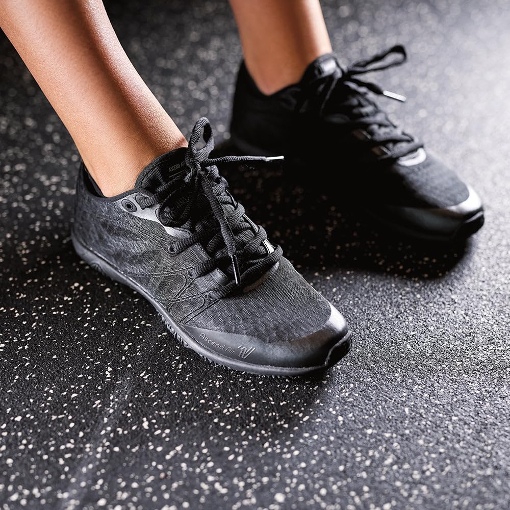 Varsity Ascend Air Black & White Cheerleading Shoes for Women - Lightweight Competition Cheer Shoes with Arch Support - Perfect for Cheerleading, Dance, Gymnastics & Team Sports