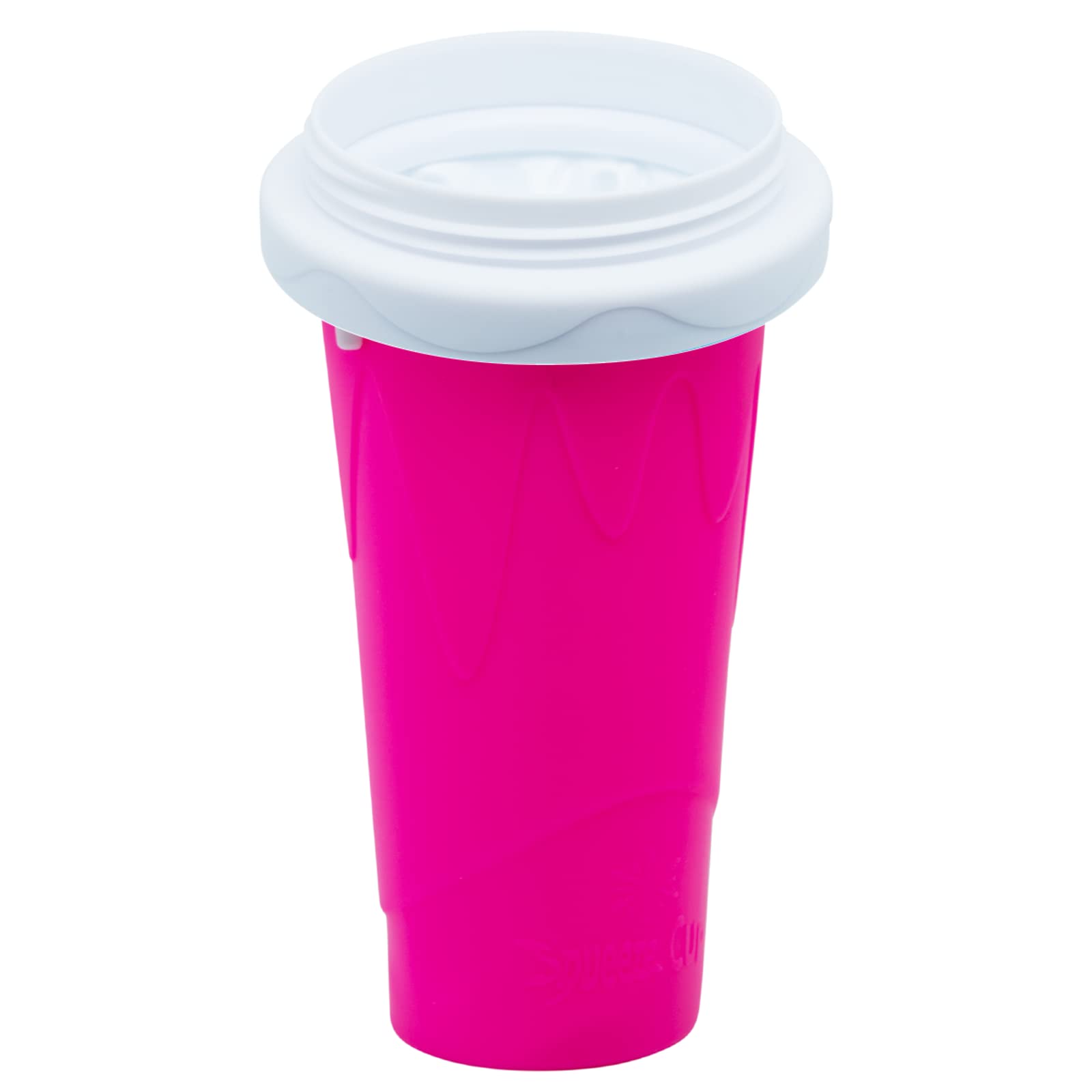 Magic Slushie Maker Cup - Quick Freeze Slushy Cup for Milk, Cola & Juice - Includes Lid & Straw - Perfect for Smoothies, Cocktails & Summer Drinks - Fun for All Ages (Red)