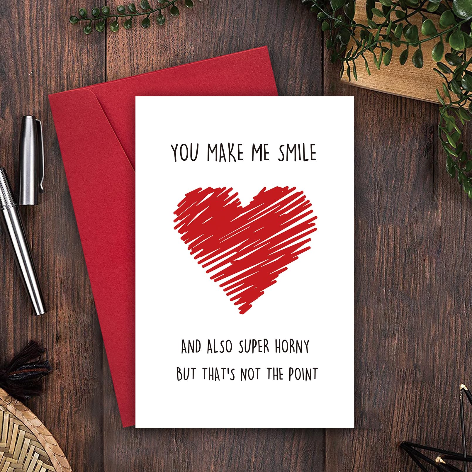 Funny Naughty Anniversary Card for Boyfriend or Husband - Sexy Love Card for Girlfriend - Romantic Valentine's Day Gift - Perfect for Couples & Anniversaries