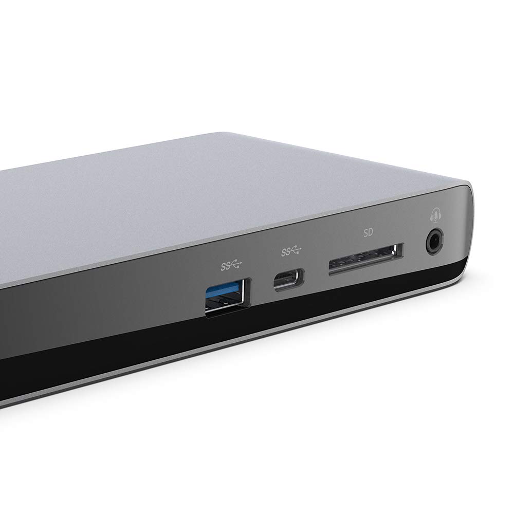 Belkin Thunderbolt 3 Dock Pro - USB-C Docking Station for Mac & Windows with 85W Charging | Dual 4K @60Hz, 40Gbps Transfer Speed | Includes Ethernet, SD Card Reader & Audio Ports | Perfect for Home Office, Video Editing & Multi-Monitor Setup