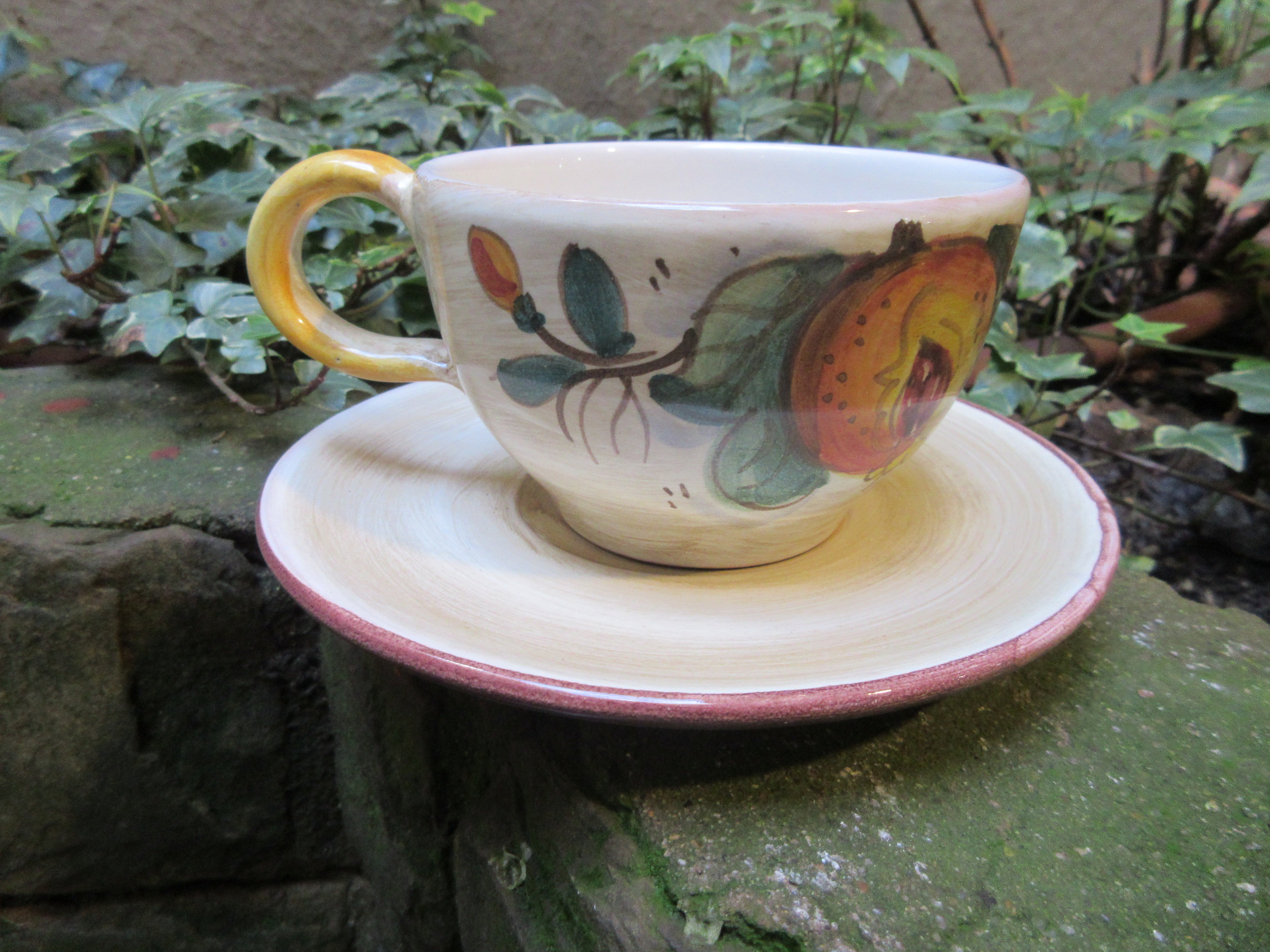 Premium Ceramic Tea Cup Set - Handcrafted Porcelain Tea Cups for Herbal, Green & Black Tea - Perfect for Home, Office & Gifting (Set of 4)