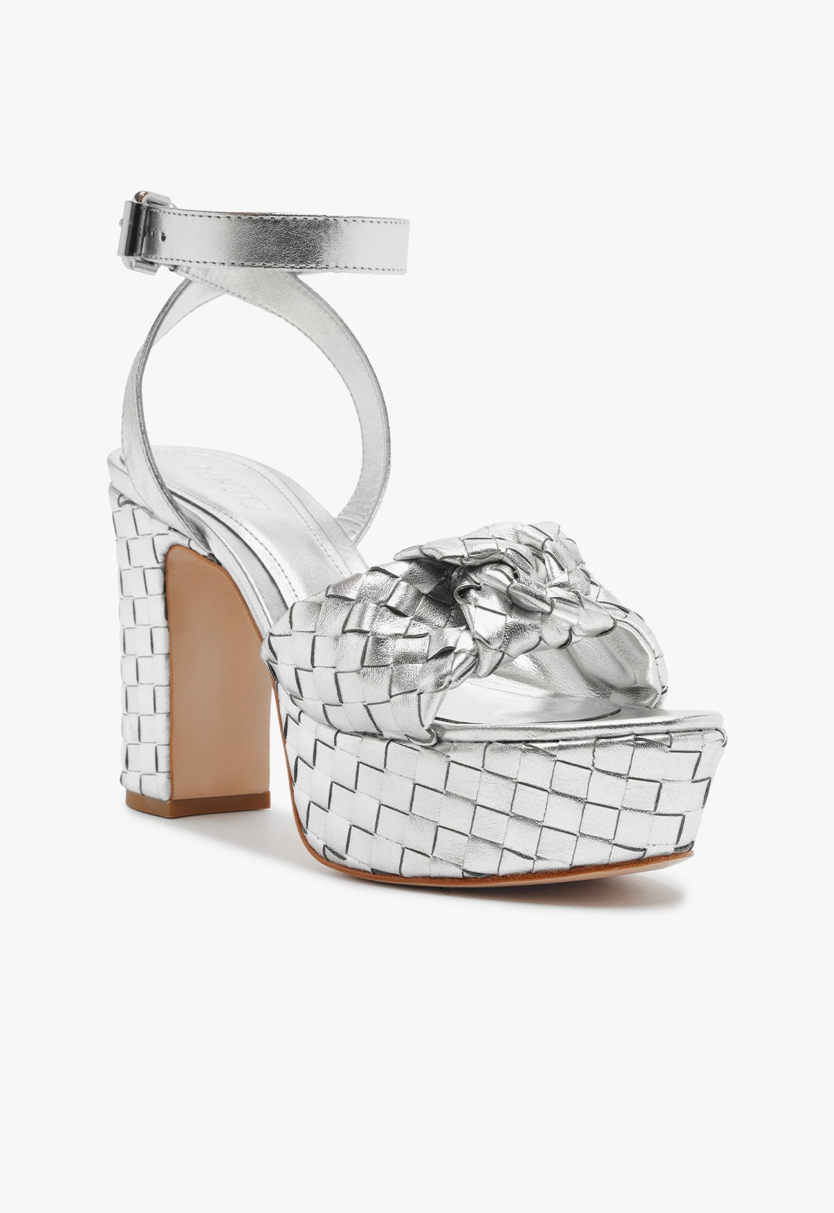 Kareena Knot Platform Sandals for Women - Stylish High Heel Summer Shoes with Ankle Strap | Perfect for Beach, Party, and Casual Outfits