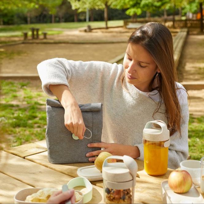 Organic Insulated Lunch Bag for Work, School & Travel - Eco-Friendly Reusable Food Container for Adults & Kids - Perfect for Office, Picnics & Outdoor Activities