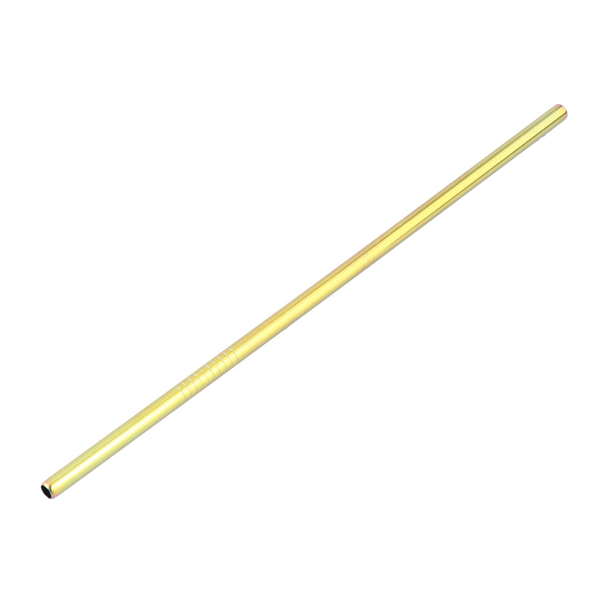 Cabilock 1-Pack Stainless Steel Straight Drinking Straws - Reusable Metal Straw for Smoothies, Iced Coffee & Cocktails - Eco-Friendly & Dishwasher Safe