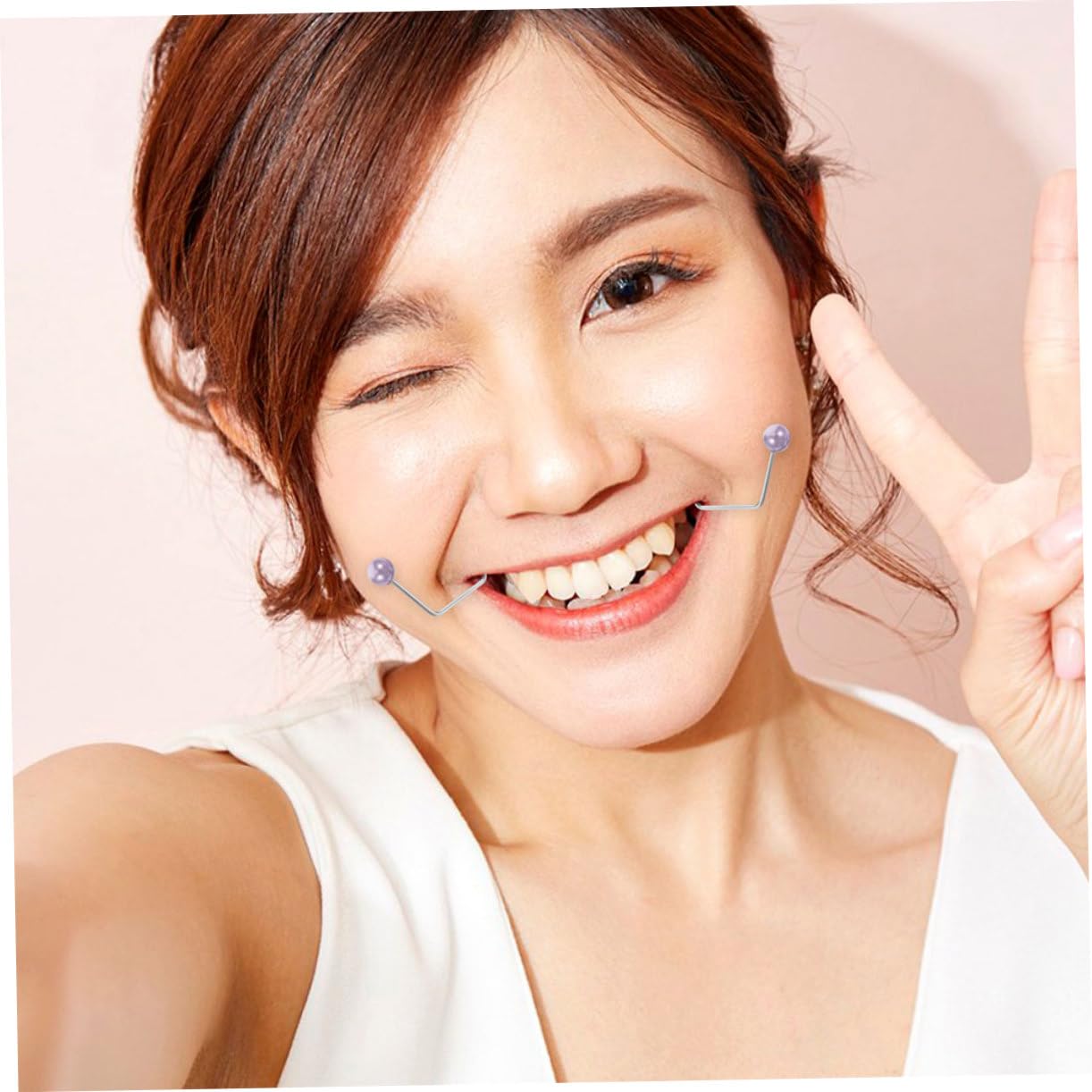 Natural Looking Dimples Maker - Metal Face Exerciser for Cheeks & Smile Training | Easy to Use Cheek Dimple Enhancer for Beauty & Facial Exercise | Perfect for Self-Care, Cosplay, and Photography