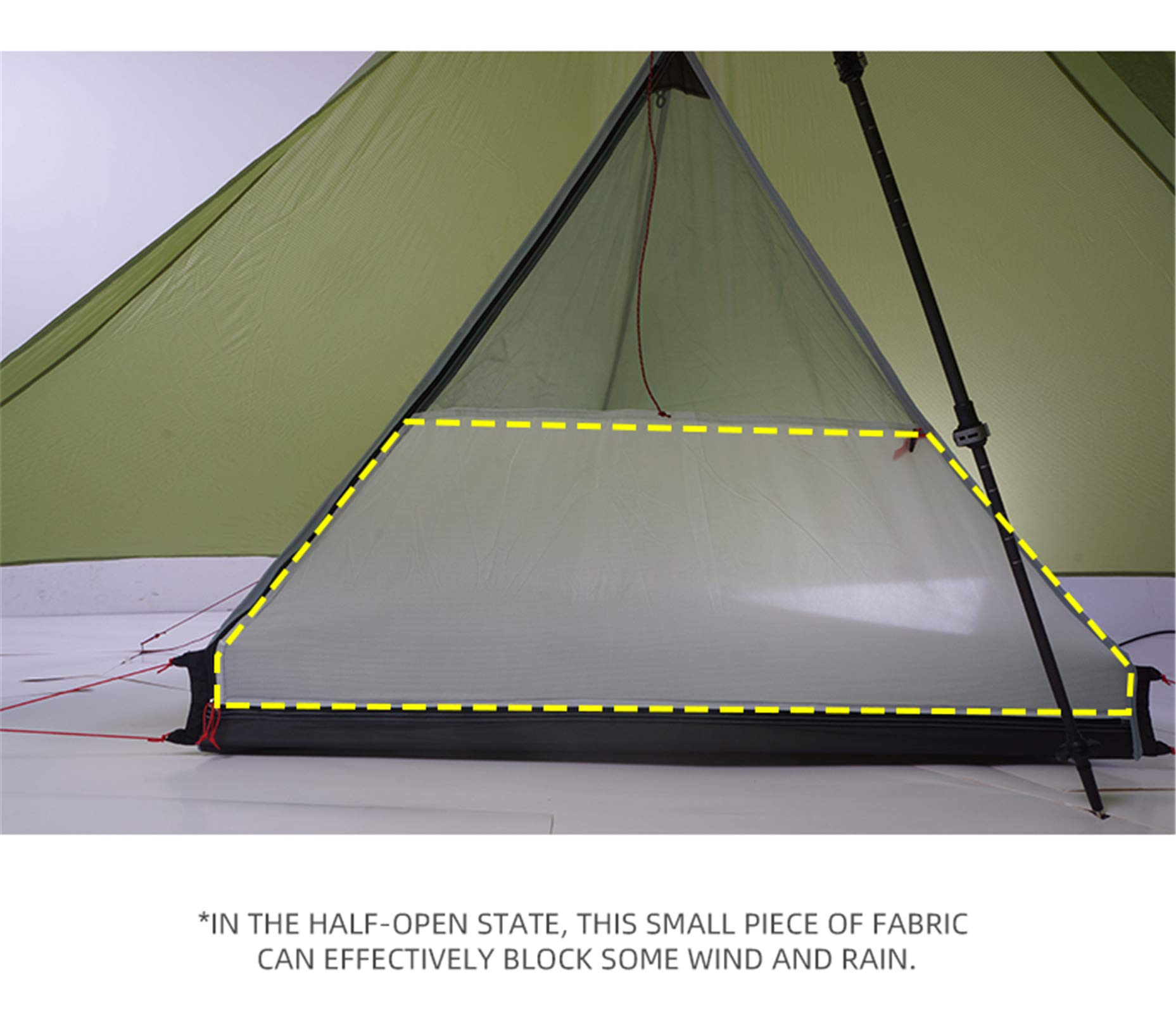 Ultralight Waterproof Pop Up Backpacking Tent - Easy Setup 1-2 Person Portable Sun Shelter for Camping, Hiking, Beach & Outdoor Festivals - Windproof & Privacy Design for Family Adventures