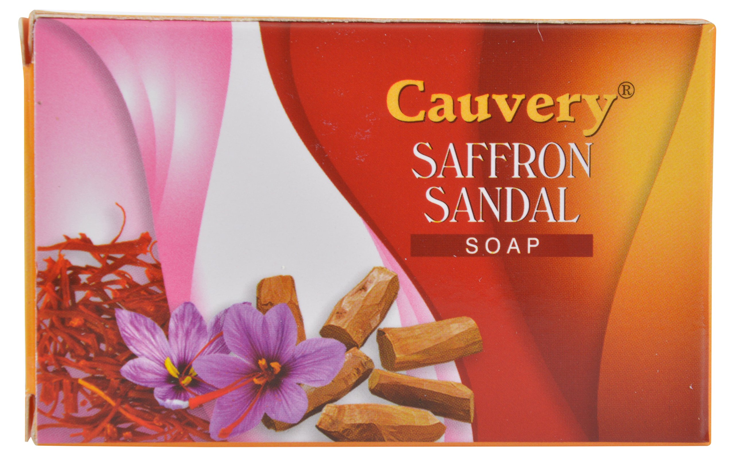 Premium Cauvery Saffron Sandal Soap - 3 Pack (125g Each) | Natural Ayurvedic Skin Care for Glowing Complexion | Perfect for Daily Use, Gifts & Spa Treatments