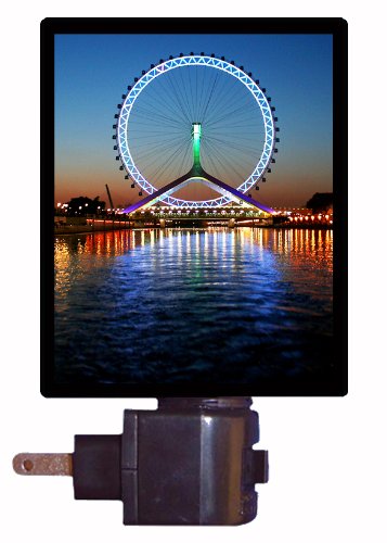 China Tianjin Eye Ferris Wheel LED Night Light - Romantic Bedside Lamp for Kids Room, Nursery, Living Room Decor