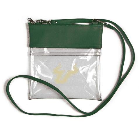 Vegan Leather College Crossbody Bag for Women - Stylish & Durable Stadium Approved Purse - Perfect for University, Football Games & Travel - South Florida Edition