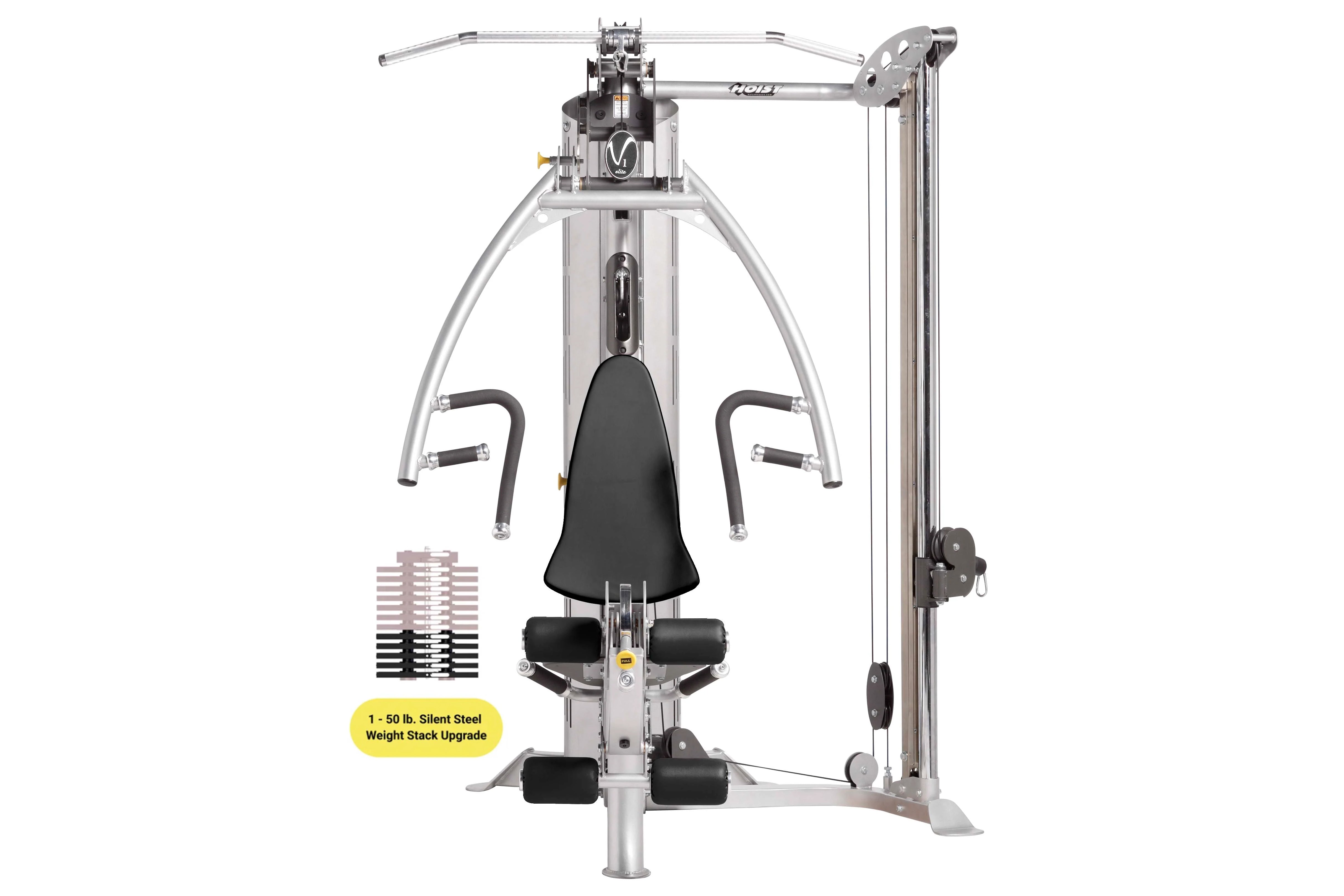 Hoist V1 Elite Home Gym System - Full Body Workout Equipment for Strength Training & Fitness - Perfect for Home Gym, Garage, or Small Spaces
