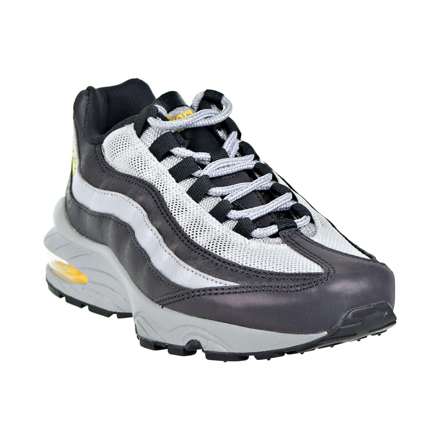 Nike Air Max 95 Boys Running Shoes - Off Noir/Dynamic Yellow - Size 6.5 Big Kid - Lightweight Cushioned Sneakers for School, Sports & Everyday Wear