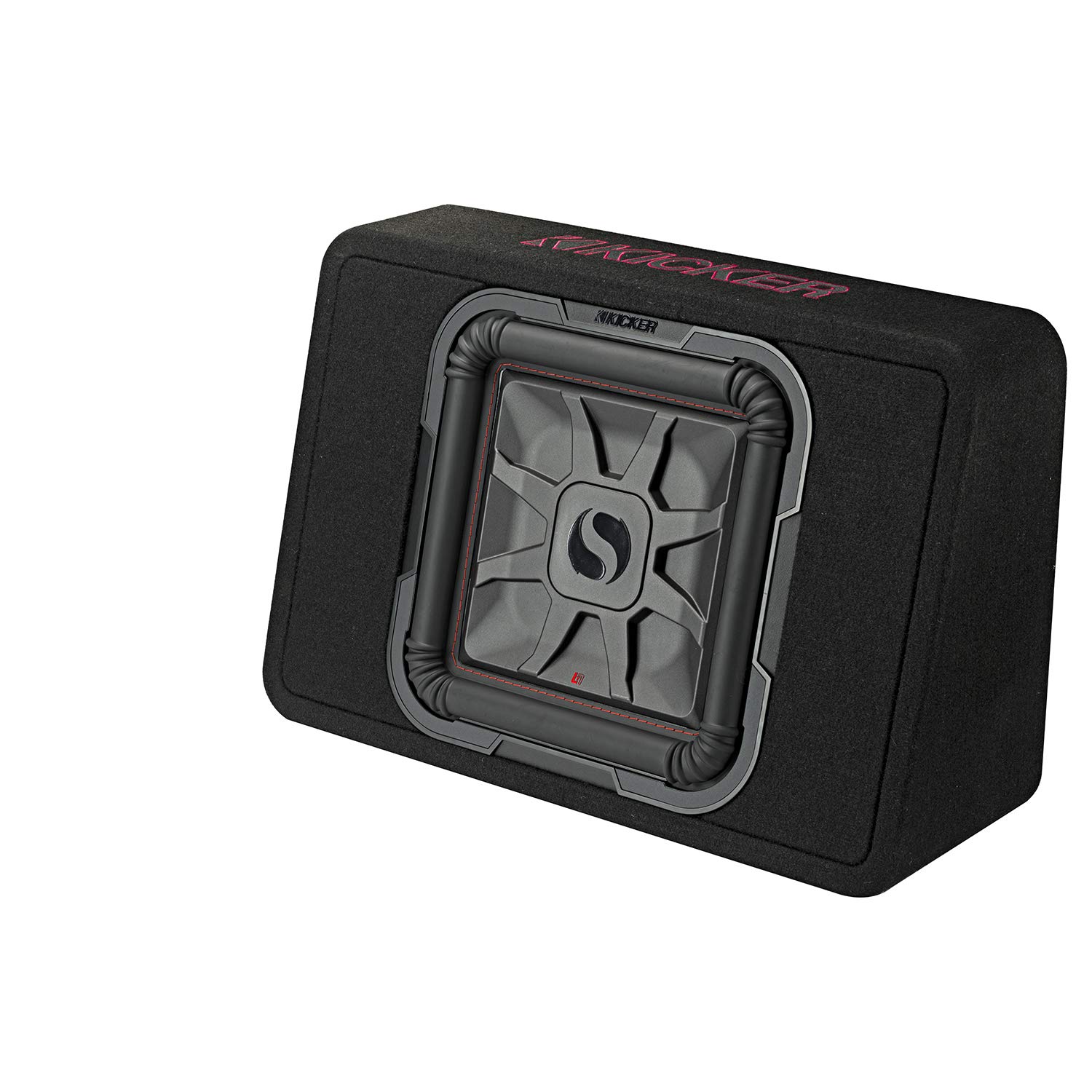 Kicker 46TL7T122 TL7T 12-Inch (30cm) Slim Solo-Baric Subwoofer - 2-Ohm, 600W RMS Power, Thin Profile Enclosure for Car Audio & Home Theater Bass Boost