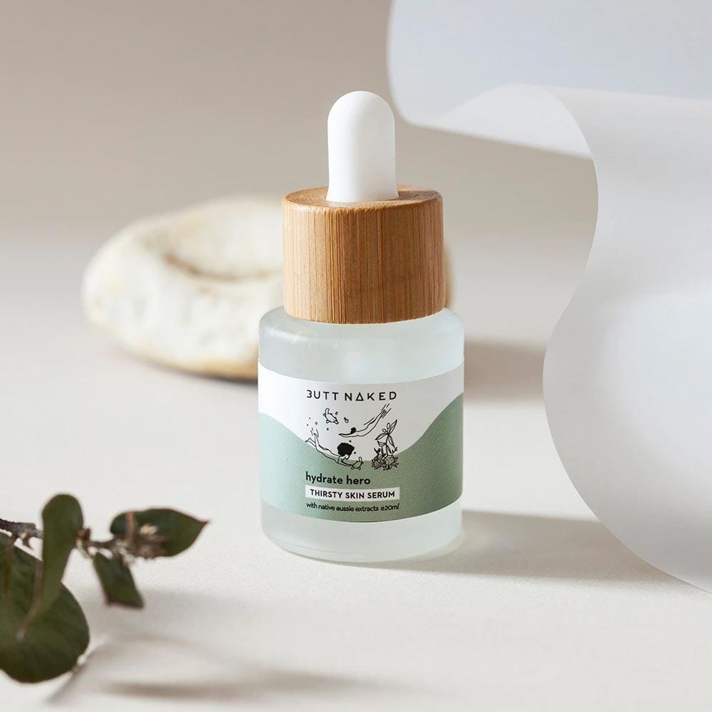 Butt Naked Hydrate Hero Serum 20ml - Hydrating Facial Serum for Glowing Skin | Perfect for Daily Skincare Routine & Anti-Aging Treatment