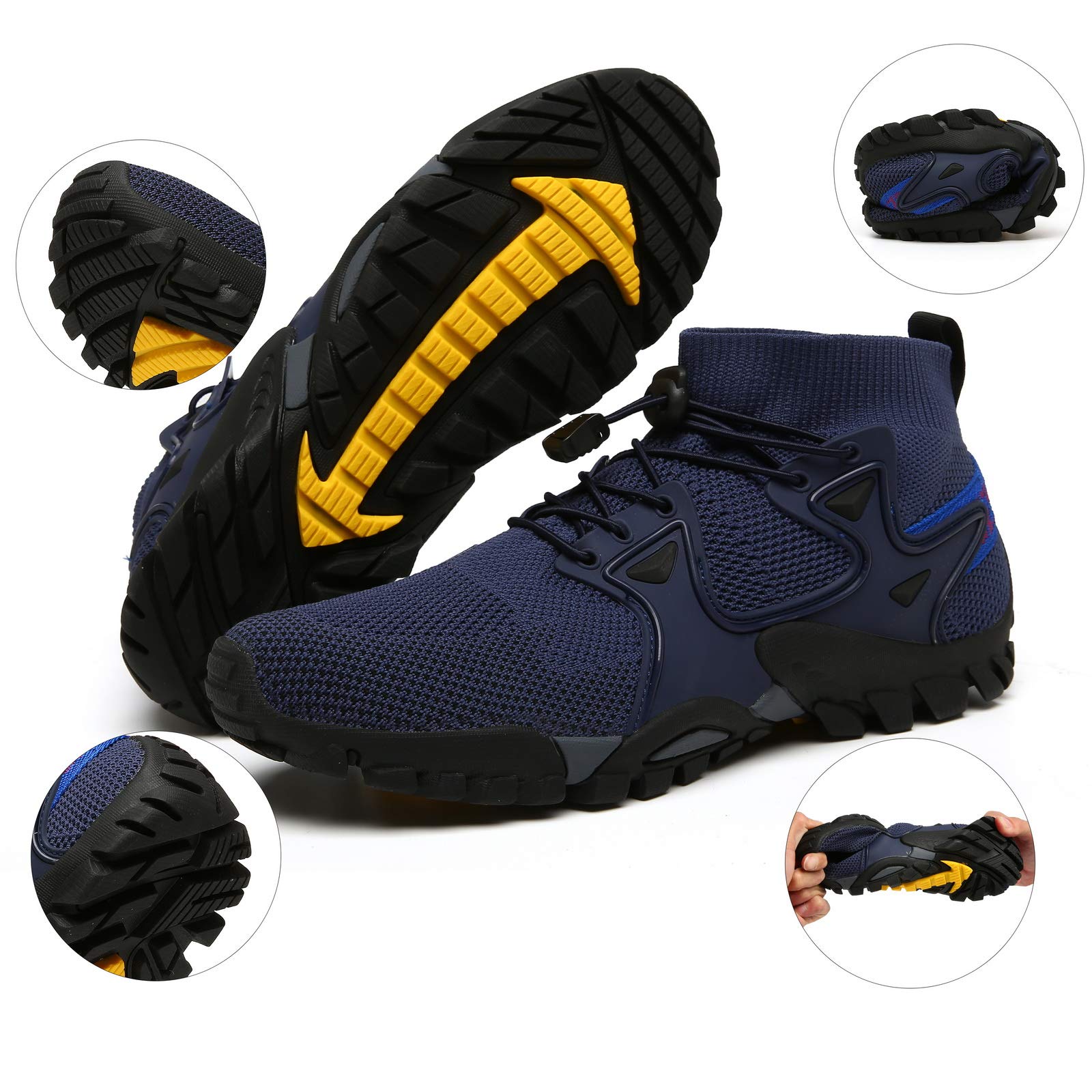 **Men's & Women's Hiking Shoes - Lightweight Trail Running & Trekking Sneakers for Outdoor Sports, Walking, Jogging - Slip-Resistant Barefoot Design for Travel & Fitness (Perfect for Hiking, Camping & Daily Wear)**