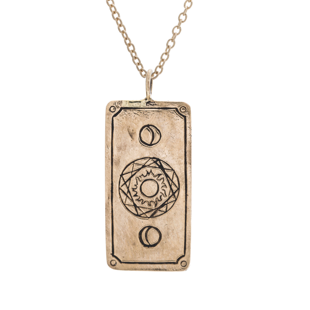 Gothic Death Tarot Card Pendant Necklace - Unique Handmade Jewelry for Women & Men - Perfect for Halloween, Cosplay & Witchy Aesthetic