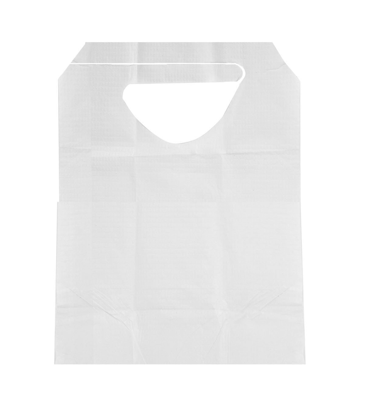 **Medline Disposable Adult Bibs with Ties - White, 16