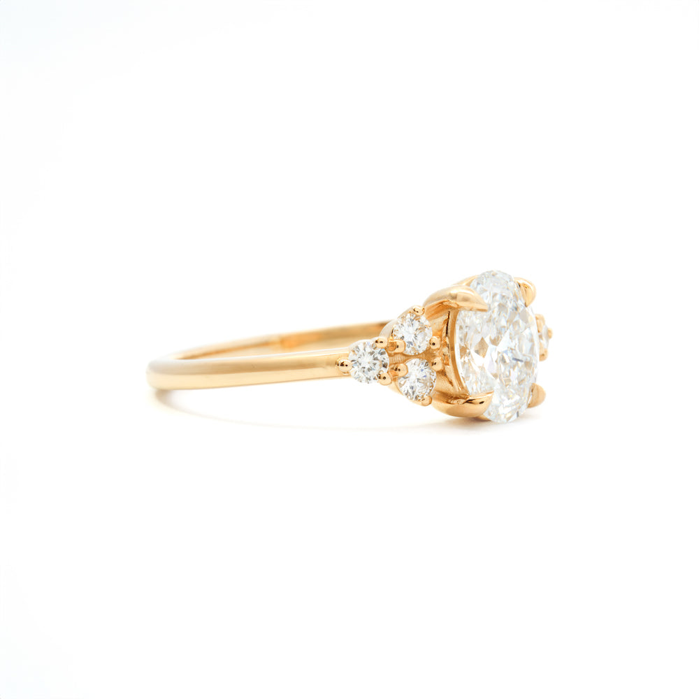 Cleo Diamond Engagement Ring - 1 Carat Solitaire Ring for Women, 14K White Gold Wedding Band - Perfect for Proposals, Anniversaries & Bridal Jewelry