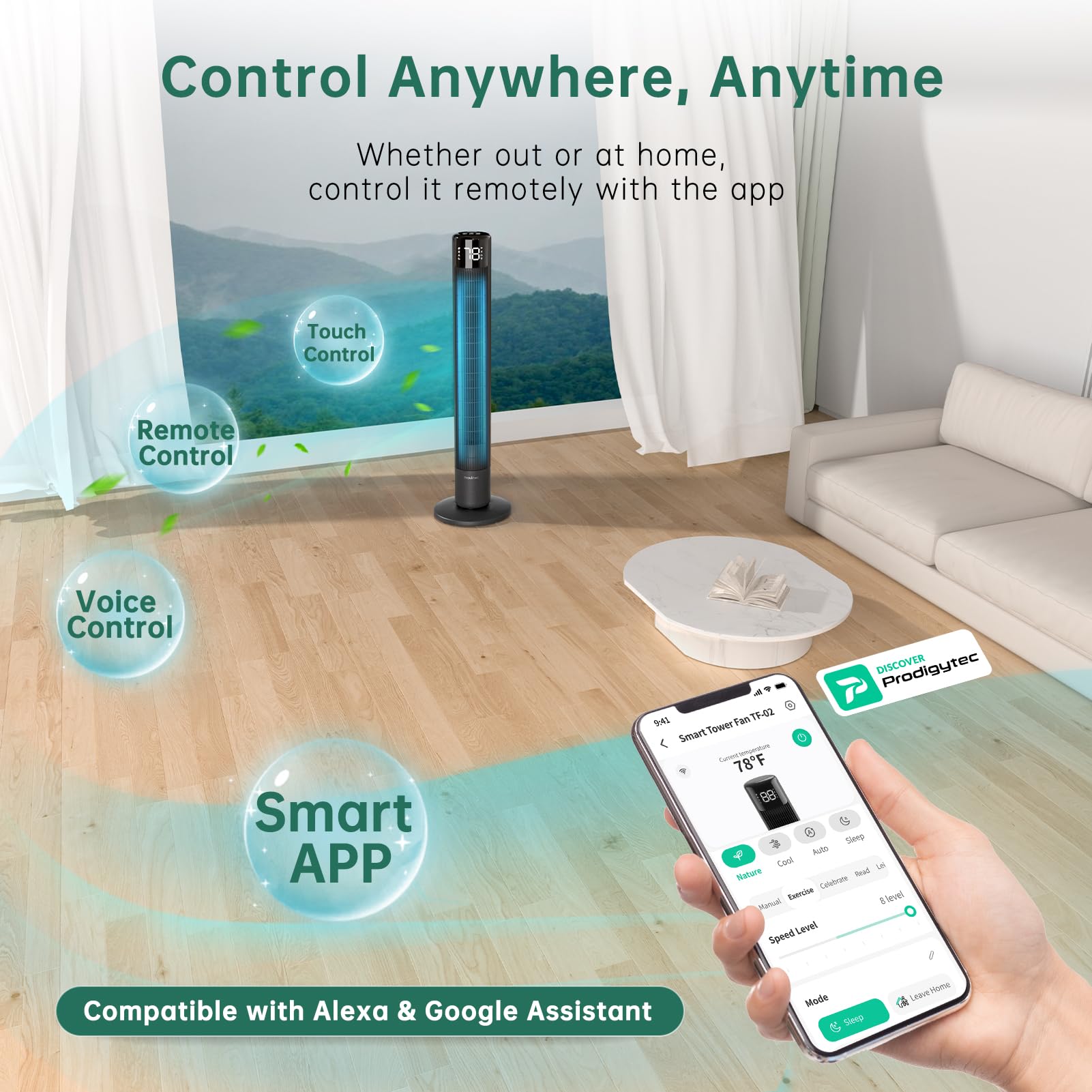 WindMaster Smart Tower Fan Pro - 42