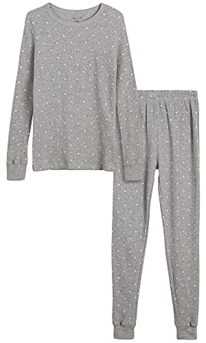 Heather Grey/White Dots