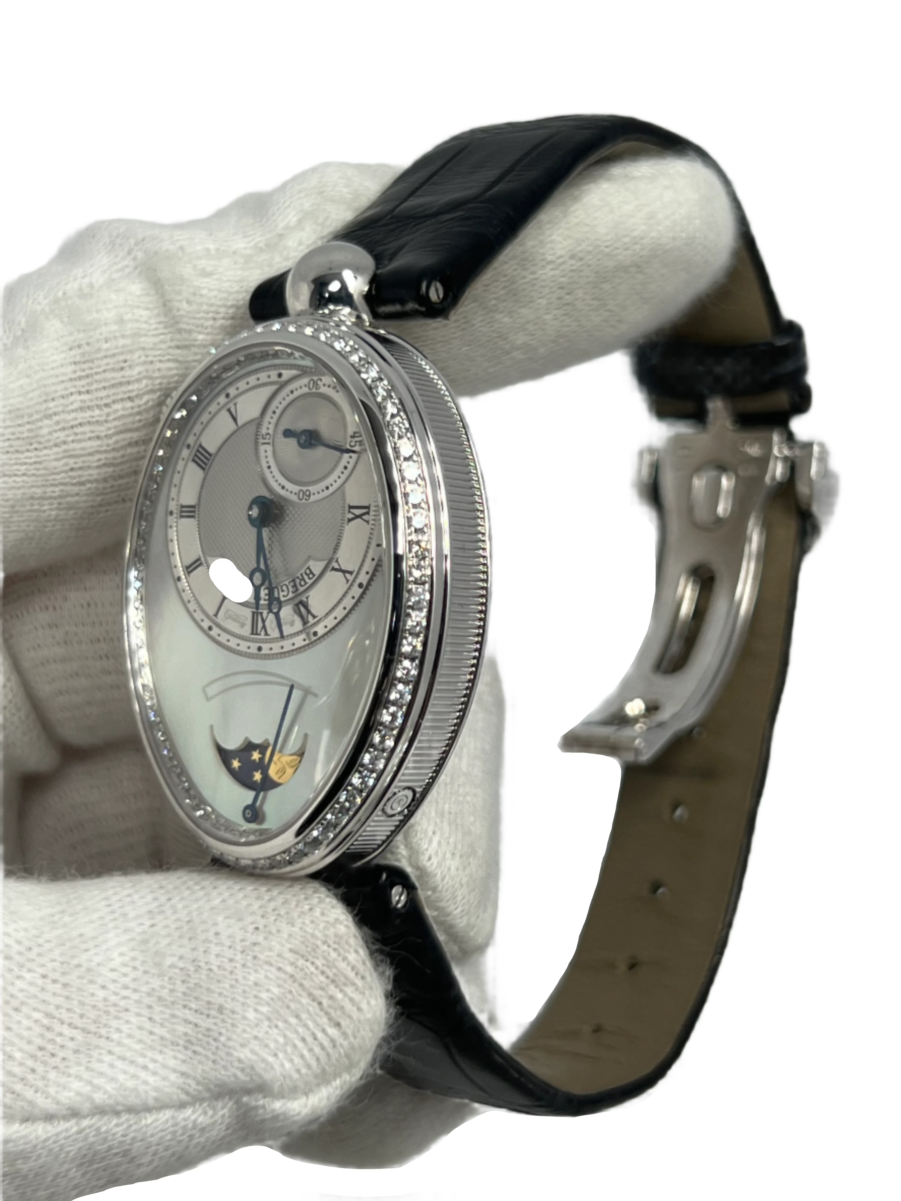 Breguet Reine de Naples Power Reserve 18K White Gold Ladies Watch - Luxury Automatic Women's Timepiece for Formal Events & Special Occasions