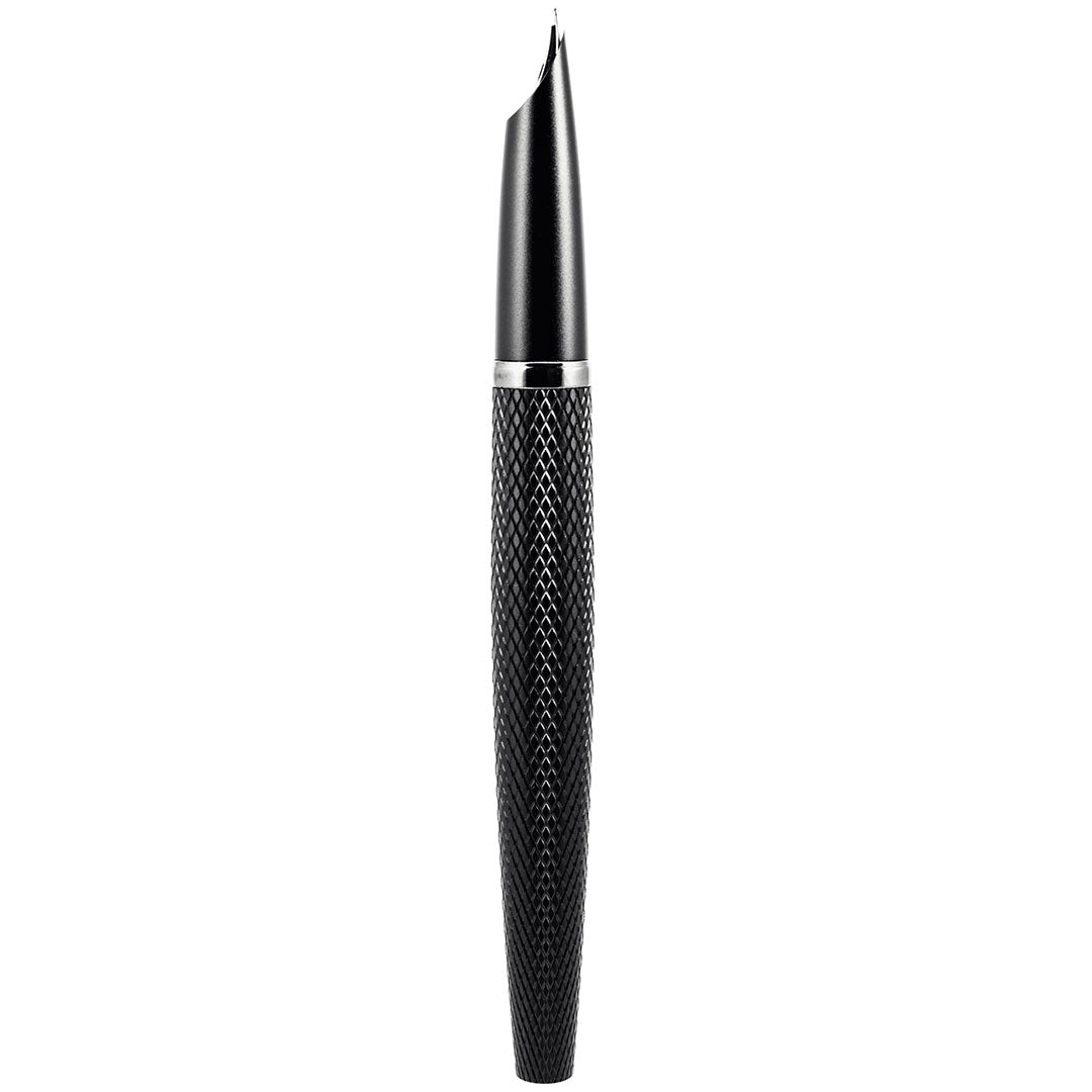 Diplomat Viper Guilloche Fountain Pen - Premium Black Fountain Pen for Writing, Calligraphy & Gift Giving - Perfect for Professionals, Students & Collectors