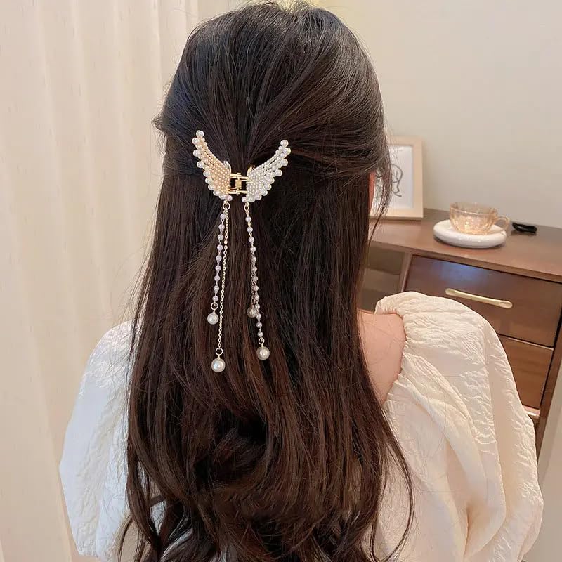 Savita Collection Butterfly Metal Hair Claw Clip for Women & Girls - Elegant Hair Accessories for Bridal, Party & Everyday Use - Pack of 1