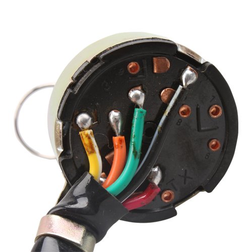 6 Wire Key Ignition Switch for ATV Dirt Bike Quad 4 Wheeler Pit Bike - Waterproof & Durable Replacement Part for Off-Road Vehicles (Perfect for Trail Riding & Racing)