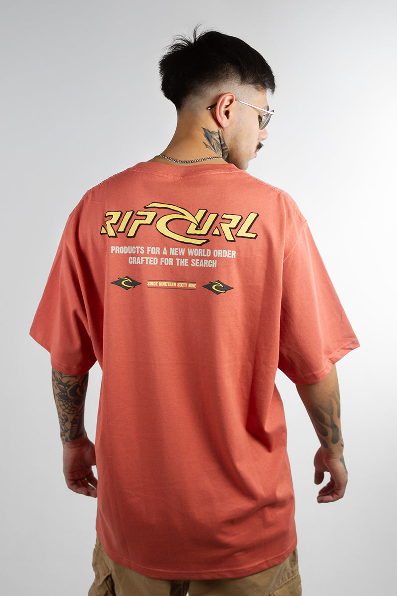 Rip Curl Relaxed Fit T-Shirt for Men - Soft Cotton Casual Tee with Classic Logo | Perfect for Beach, Surfing & Everyday Wear