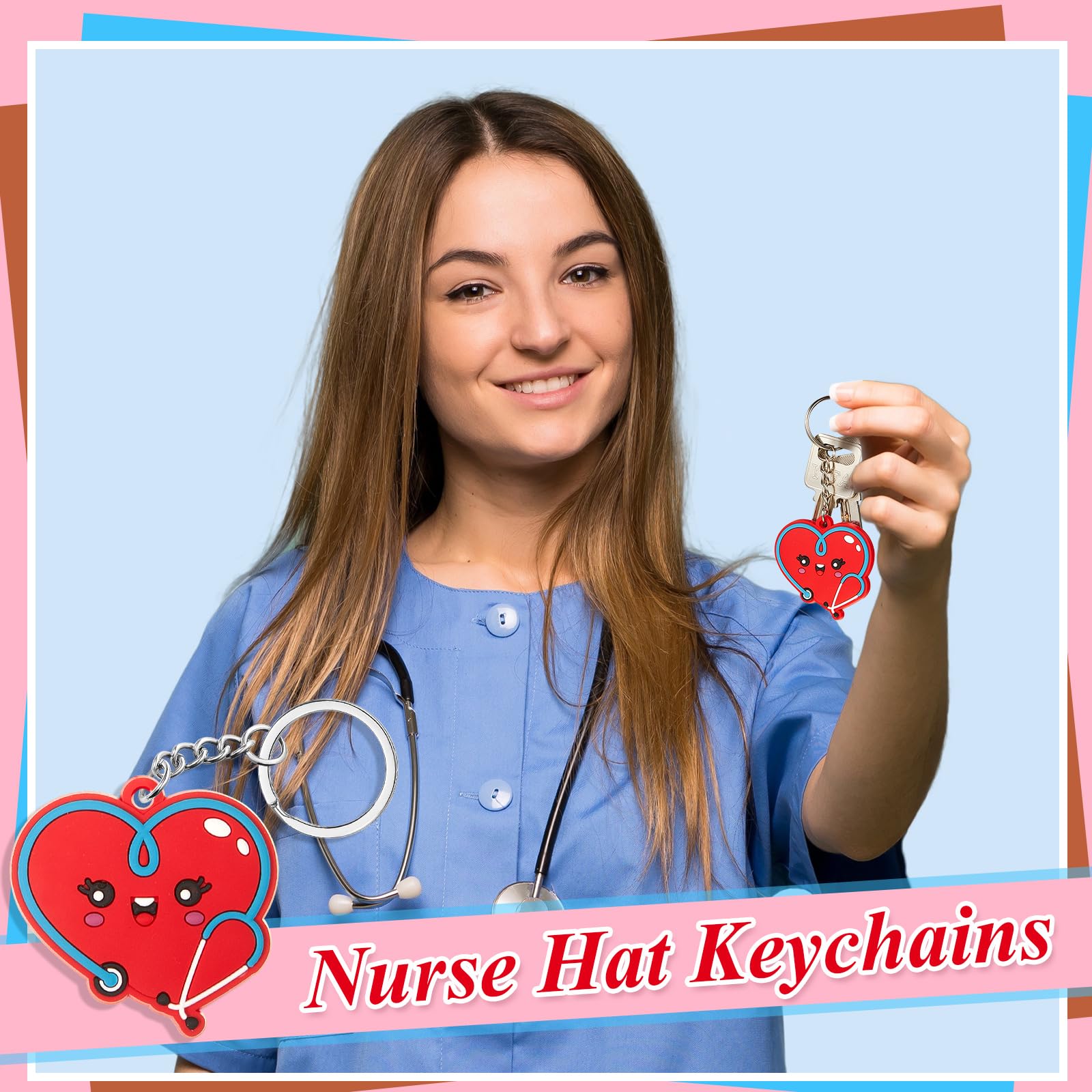Henoyso 36 Pcs Nurse Keychain Set - Perfect Nurses Week Appreciation Gifts for Women & Men - Thank You Medical Graduation & Coworker Gifts - Ideal for Healthcare Professionals, Nursing Students & Hospital Staff