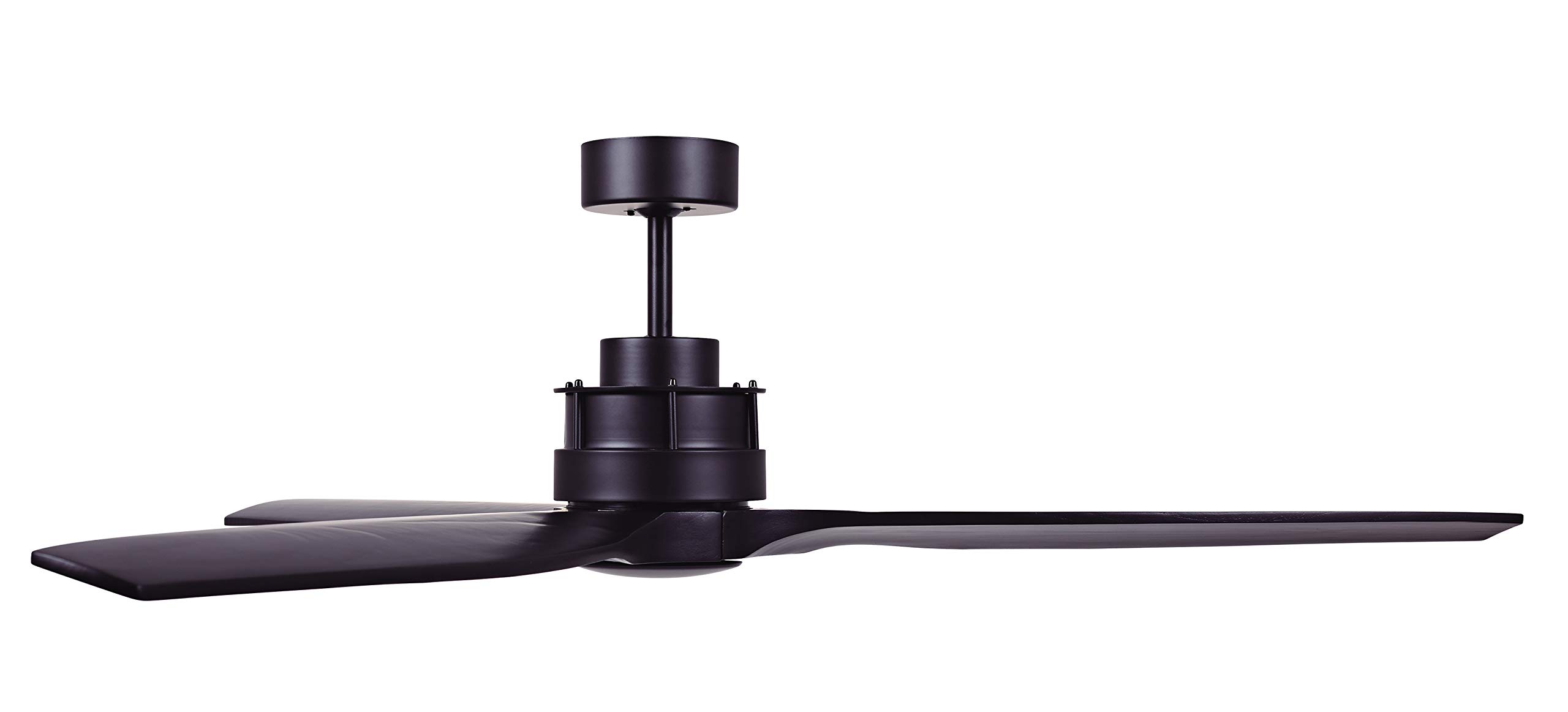 Lucci Air 210508010 Akmani DC Ceiling Fan with Remote Control - 52 Inch Modern Black Ceiling Fan - Energy Efficient Quiet Operation - Perfect for Bedroom, Living Room and Patio