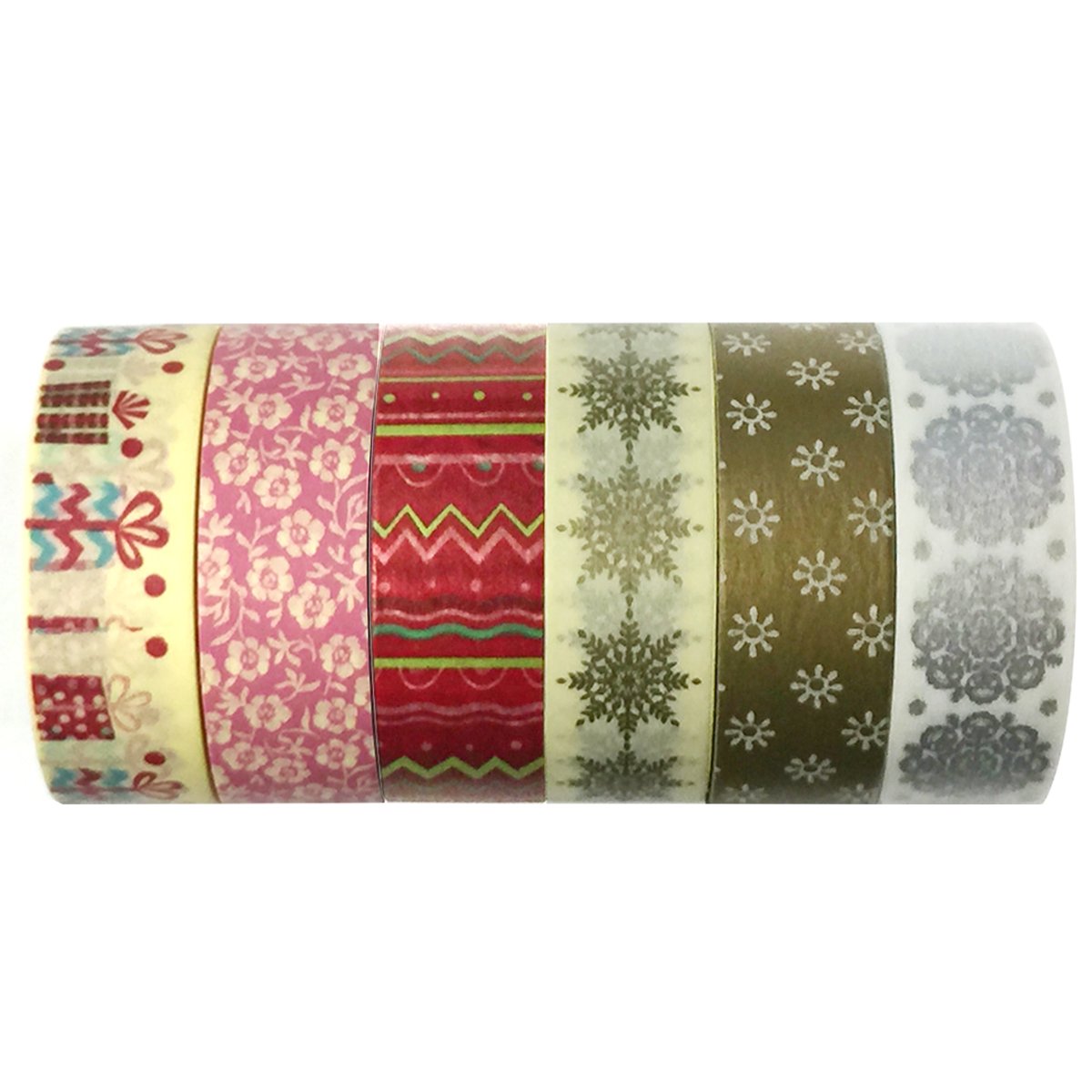 Allydrew Washi Masking Tape Collection - Premium Value Pack for Scrapbooking, Journaling, Gift Wrapping & DIY Crafts