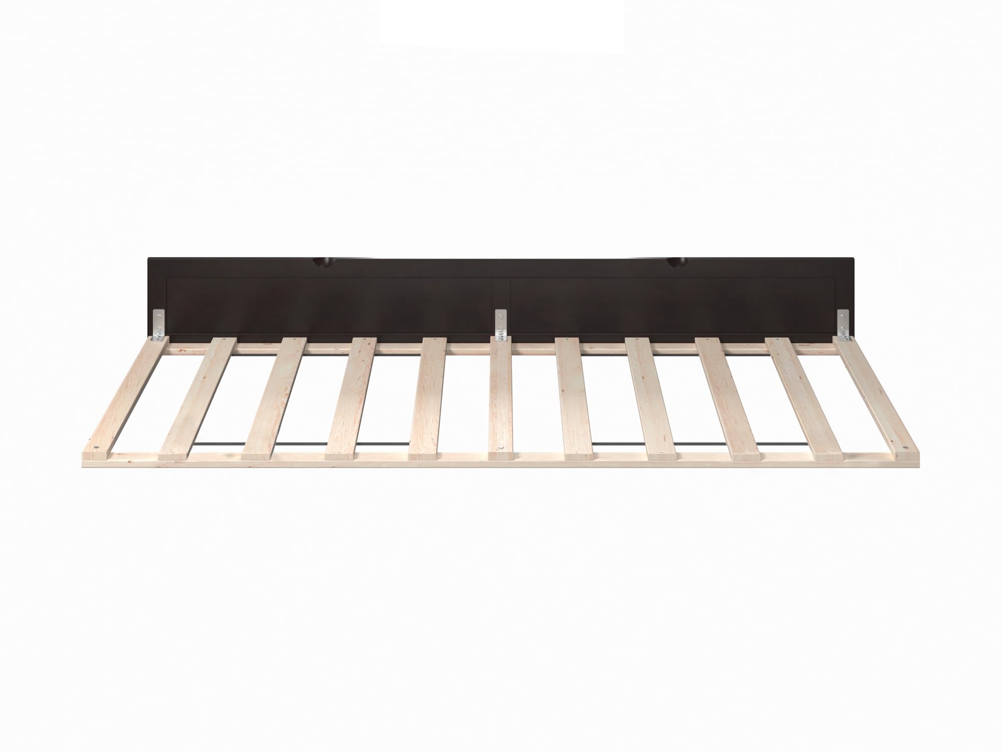 AFI Twin Size Trundle Bed Frame in Espresso Finish - Space-Saving Underbed Storage Solution for Kids, Teens, and Guest Rooms