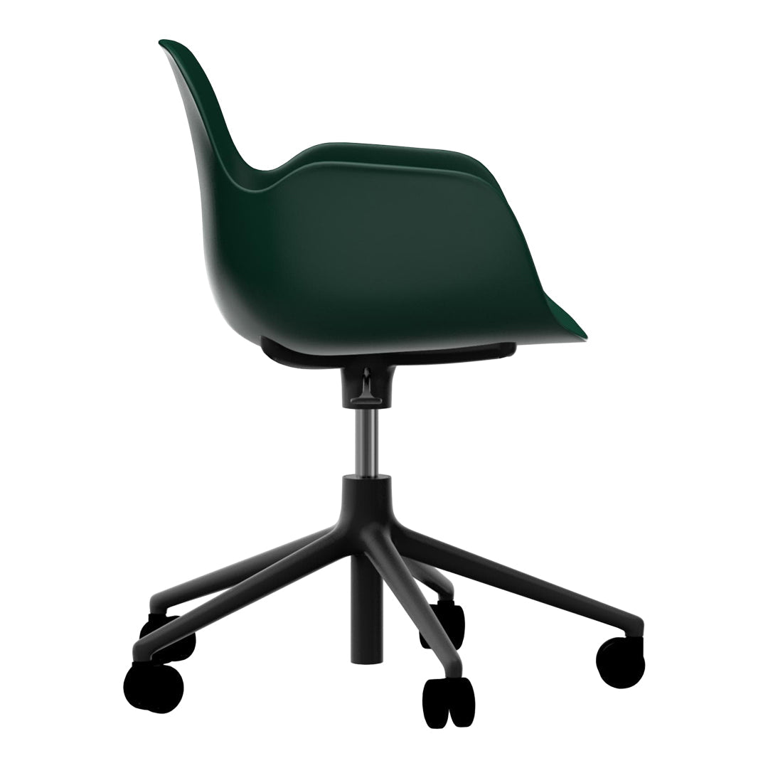 Modern Form Armchair with 5W Swivel Base & Gas Lift Mechanism - Ergonomic Office Chair for Home & Workspace Comfort