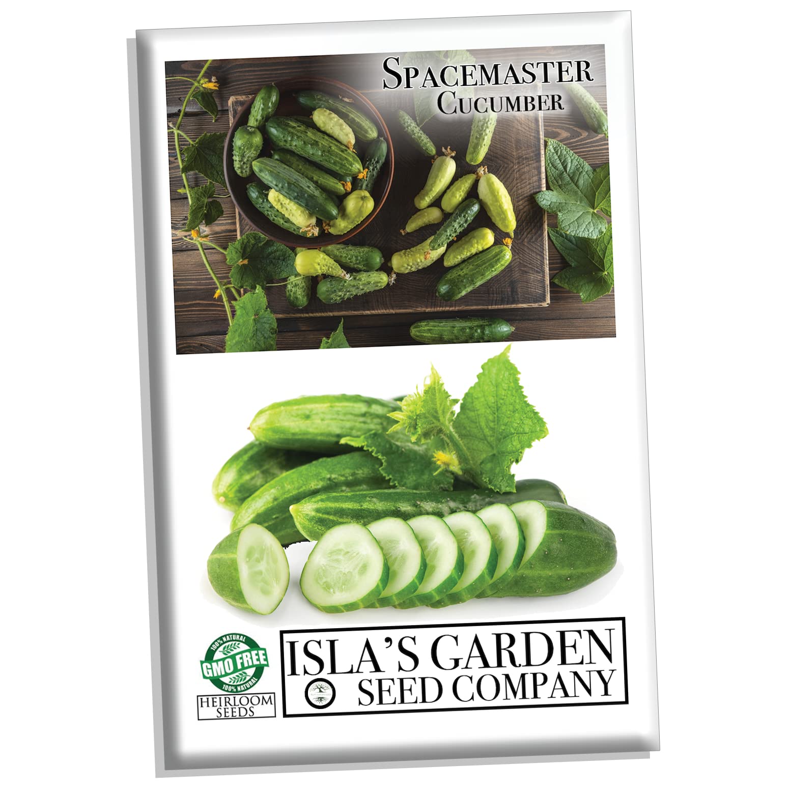 Organic Spacemaster Cucumber Seeds - 100+ Heirloom Non-GMO Seeds (Cucumis sativus) | 85% Germination Rate | Perfect for Home Gardens, Containers & Vertical Gardening