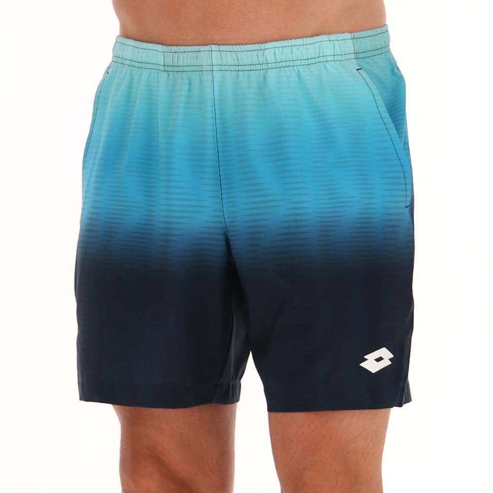 Lotto Men's Top IV 2 Athletic Shorts - Breathable Quick-Dry Gym Workout Shorts in Blue Atoll/Navy Blue for Running, Basketball & Casual Wear