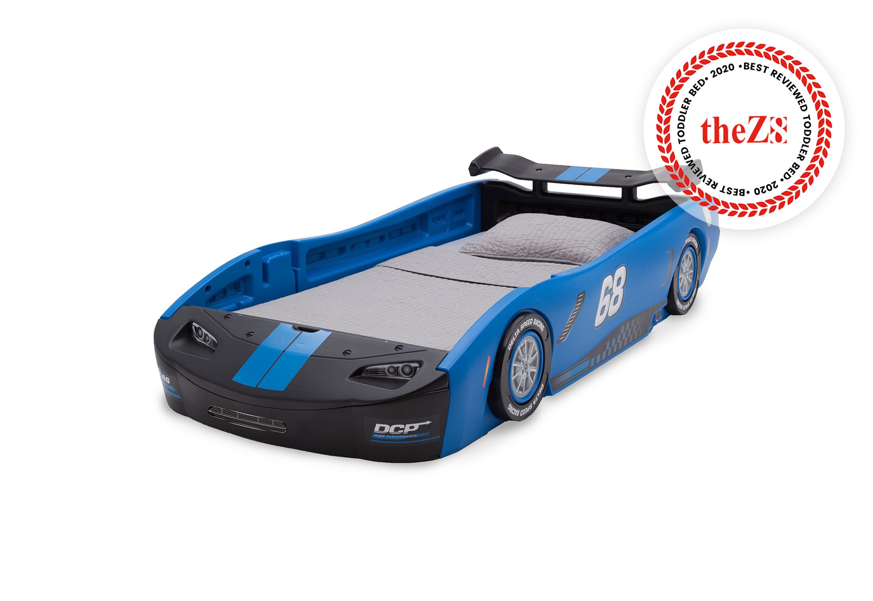 Turbo Race Car Twin Bed for Kids - High-Speed Design Themed Bedroom Furniture for Boys & Girls - Perfect for Racing Enthusiasts' Bedrooms and Playrooms