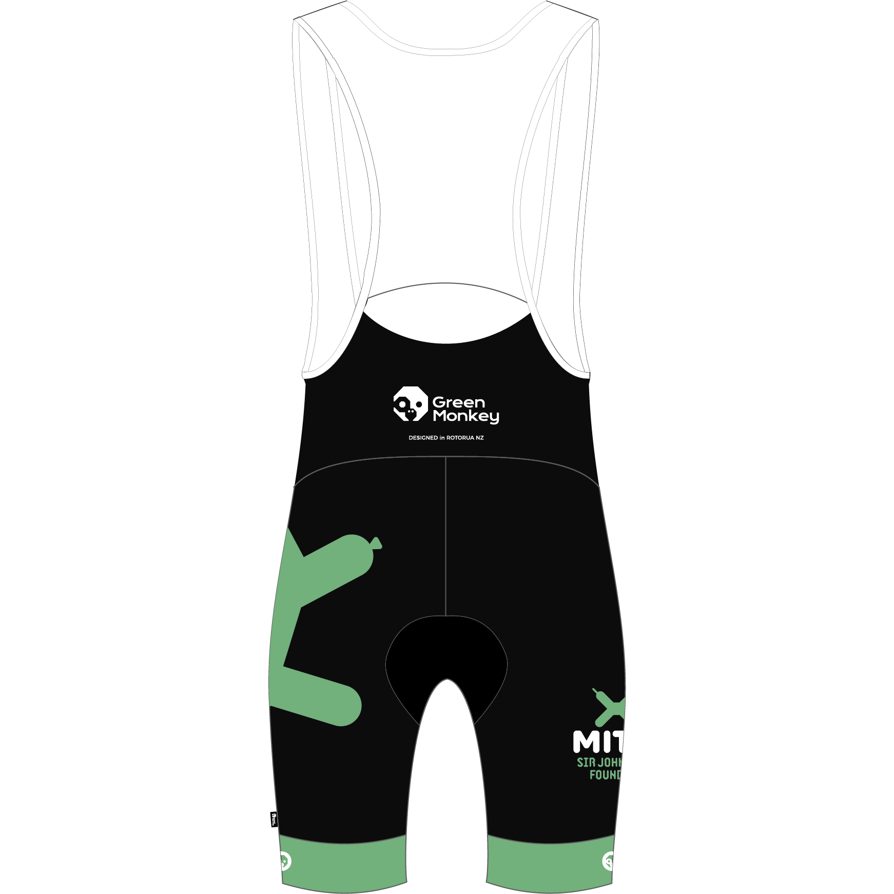 MITEY Club Cycling Bib Shorts for Men & Women - Comfortable & Breathable Green Bike Shorts for Road & Mountain Biking | Perfect for Training, Racing & Long-Distance Rides