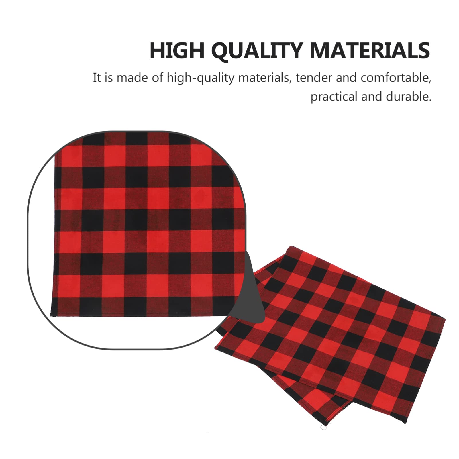 Hemoton 2 Pack Checkered Dish Towels - Super Absorbent Kitchen Cleaning Cloths for Washing Dishes, Drying Hands & Counter Cleaning - Soft & Durable Anti-Scald Dishwashing Towels for Kitchen & Household Use