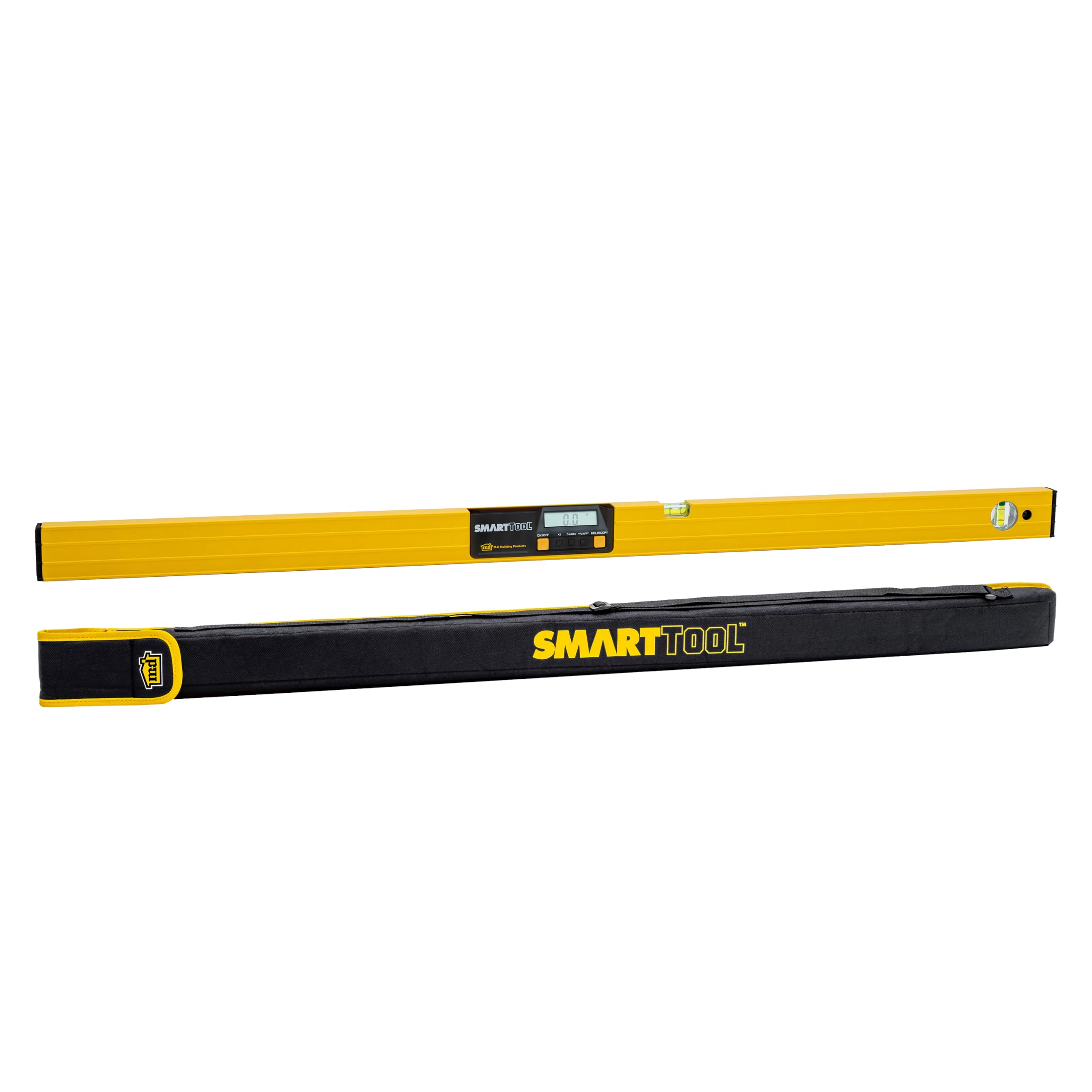 M-D Building Products 92325 SMARTTOOL® 48 Inch Digital Level - High Precision LCD Angle Finder with Audible Alerts, Waterproof Design & Durable Aluminum Frame - Ideal for Construction, Carpentry, and DIY Projects - Includes Protective Carry Case