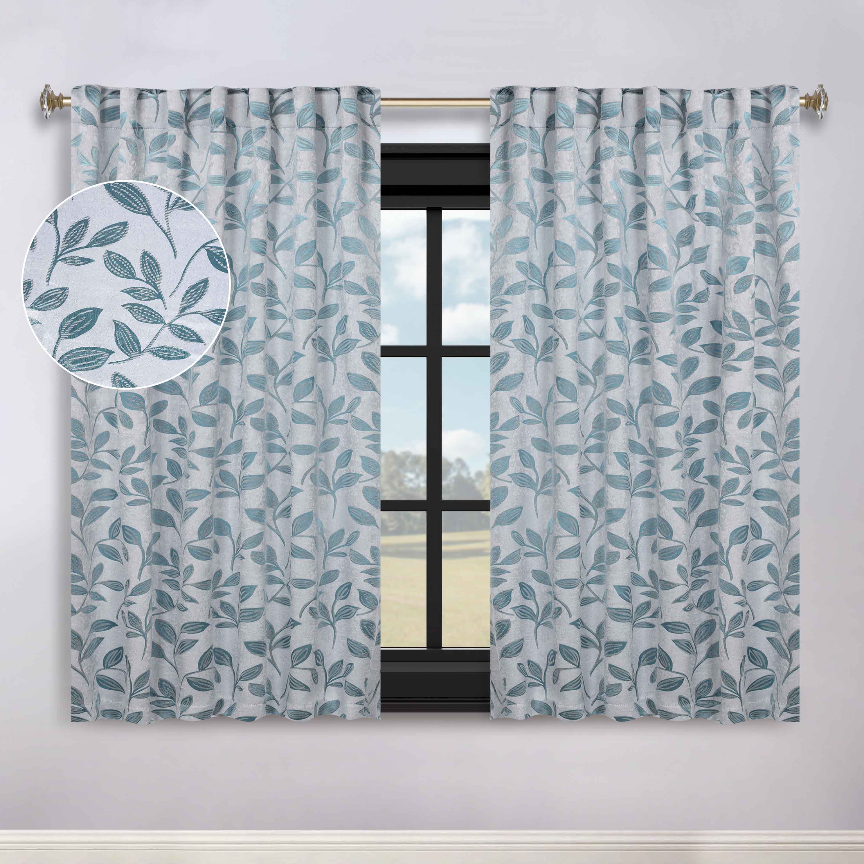 Premium Blackout Curtains for Bedroom - Super Soft Thermal Insulated Room Darkening Drapes with Back Tab Design (Set of 2 Panels) - Perfect for Nursery, Home Theater & Shift Workers