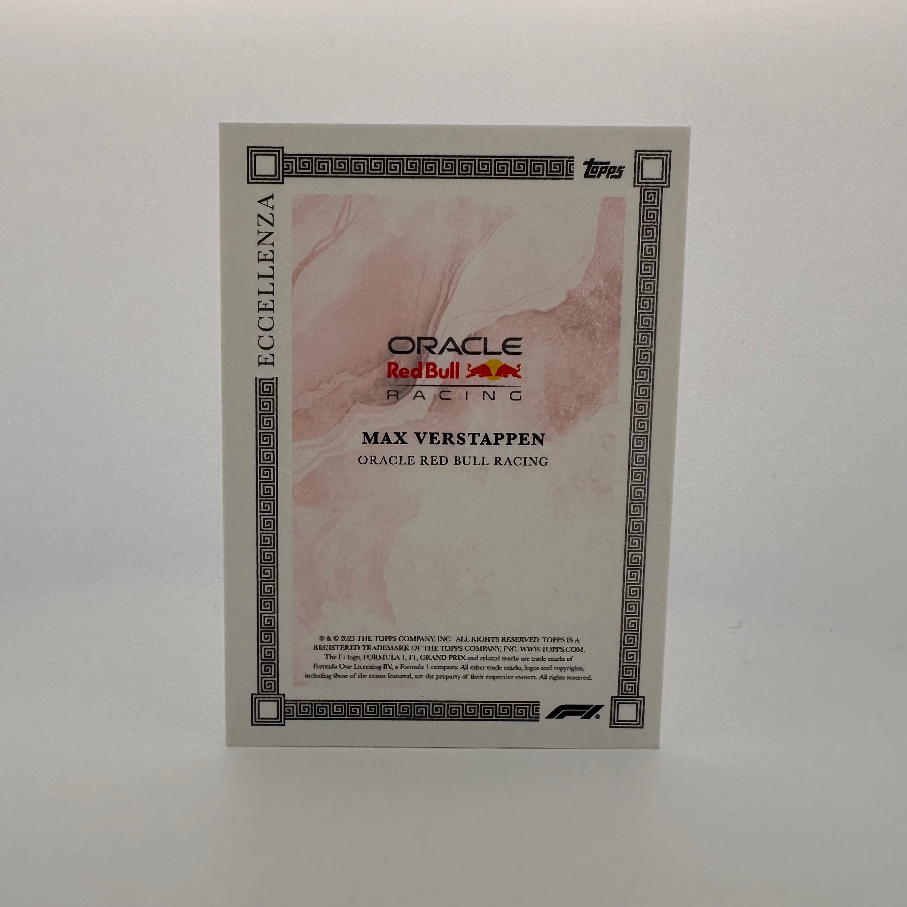 Max Verstappen 2023 Eccellenza Red Bull Racing F1 Driver - 5/10 Scale Collectible Model for Home Display & Racing Enthusiasts