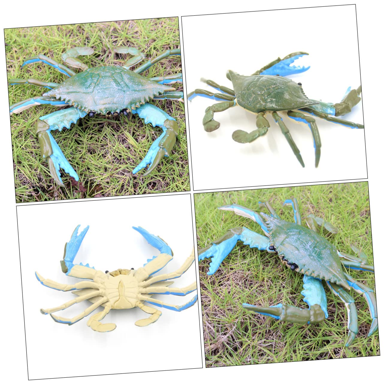 UPKOCH 3 Pack Realistic Crab Toy Set - Lifelike PVC Animal Figures, Educational Bath Toys for Kids, Ocean-Themed Learning & Sensory Play | Perfect for Bathtime Fun, Classroom Activities & Marine Life Exploration