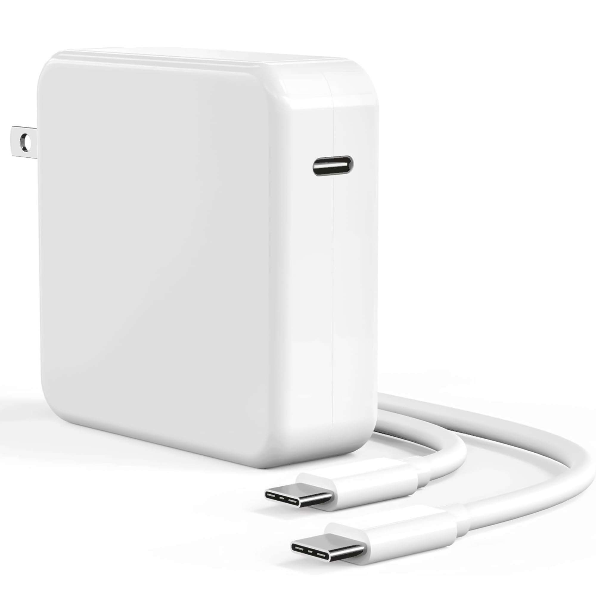 100W USB C Charger for MacBook Pro 16/15/14/13 Inch & MacBook Air 13 Inch - Fast Charging Power Adapter with Type C to C Cable - Compatible with iPad Pro 2023-2018 & All USB C Devices - Perfect for Home, Office & Travel Use