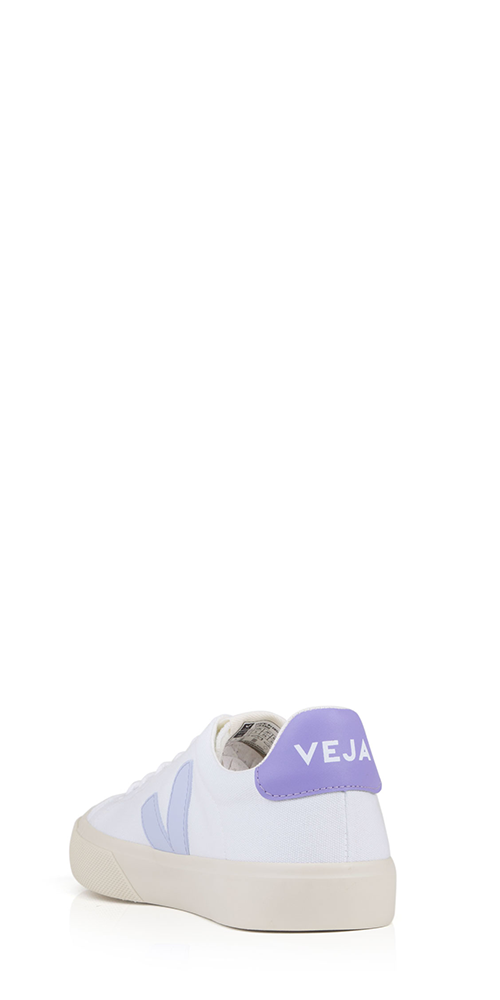 Campo Canvas Sneakers for Women - White & Lavender Casual Shoes for Walking, Travel & Everyday Wear