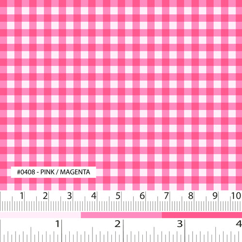 Day In The Country Simplicity Essentials Pink & Magenta Gingham Checkered Tablecloth - Perfect for Picnics, Farmhouse Dining & Country-Themed Parties