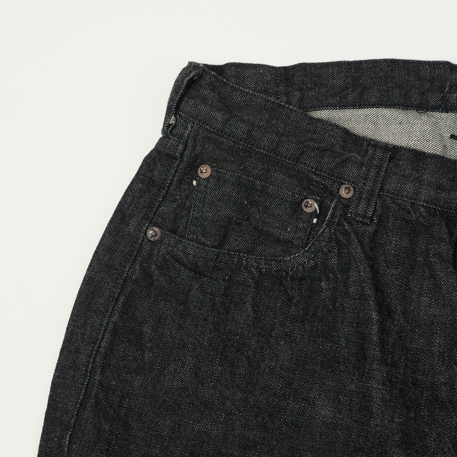 Full Count 0105BK 13.7oz Wide Straight Black One Wash Jeans for Men - Perfect for Casual Wear, Work & Everyday Comfort