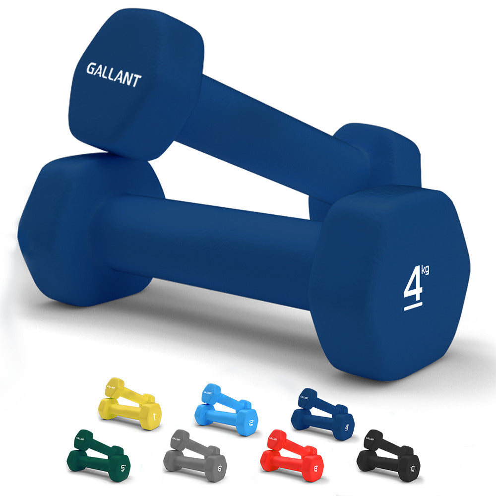 Premium Neoprene Dumbbell Set for Home Gym, Fitness & Aerobic Exercise - 2-Pack Iron Hand Weights for Strength Training, Cardio Workouts & Toning