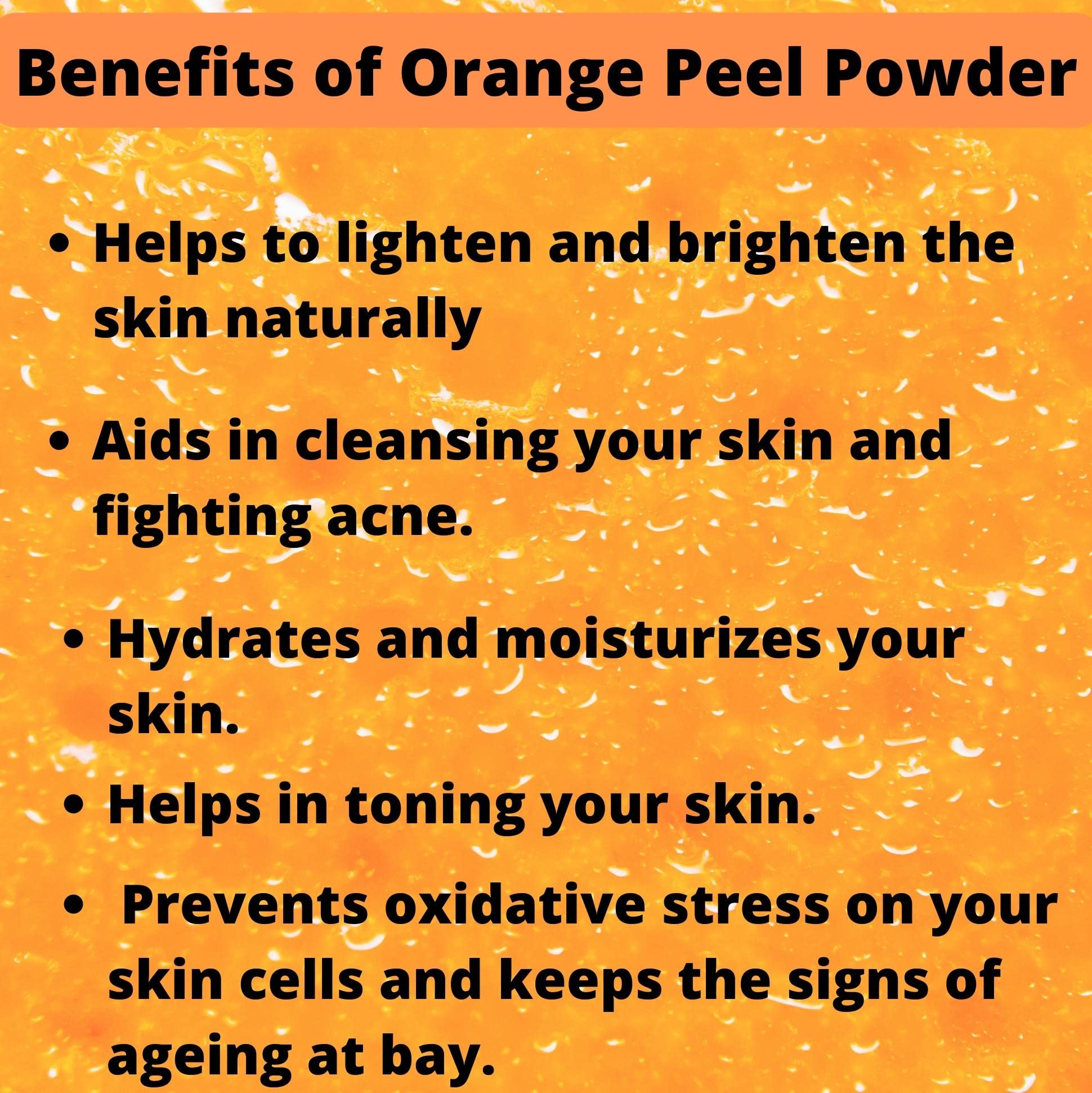 Chilife 100% Pure Natural Dried Orange Peel Powder - No Preservatives or Chemicals - Helps with Acne, Skin Toning & Anti-Aging - Unisex Skincare - 100g - Perfect for DIY Face Masks, Scrubs & Natural Beauty Recipes