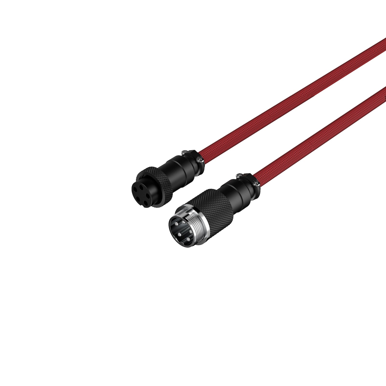HyperX USB-C Coiled Charging Cable 3.3ft (1m) - Red & Black Braided Nylon Fast Charging Cord for Gaming, Work & Travel - Compatible with iPhone 15, MacBook, iPad, Samsung Galaxy & More
